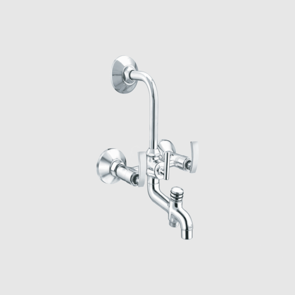 Wall Mixer 3-in-1 with Bend (Tic-Toc)