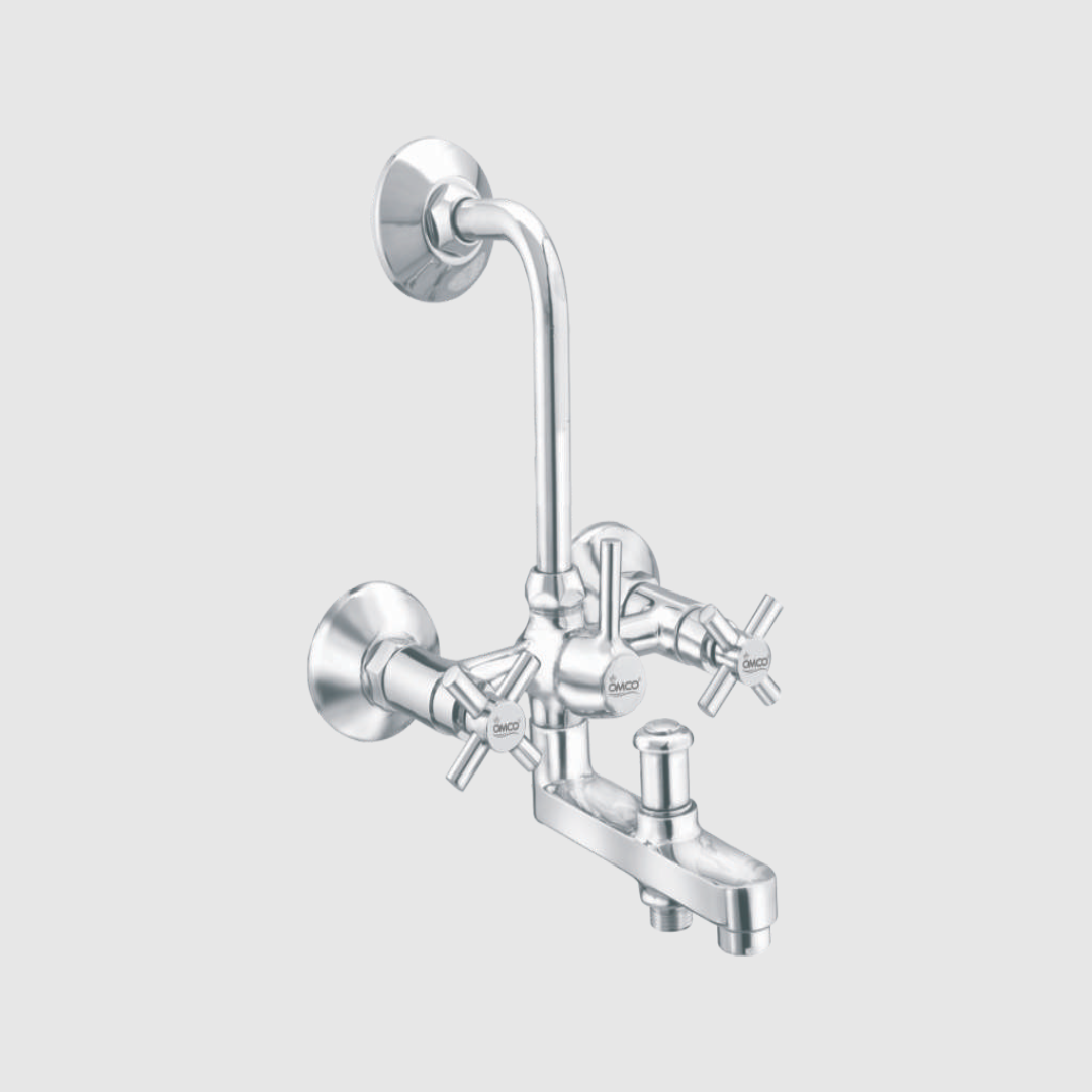 Wall Mixer 3-in-1 With Bend (Tic-Toc)